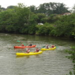 AQUABALADE PAYS BASQUE location de Kayak de canoë, et aquavélo, surfbike au Pays Basque, Pyrenees Atlantiques, France.